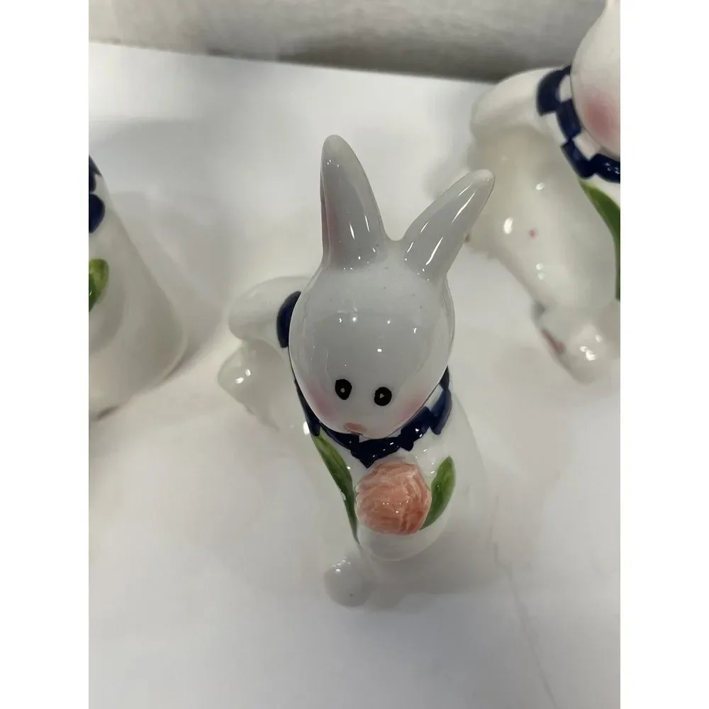 Easter Bunny Rabbit Napkin‎ Holders (4) Mercuries